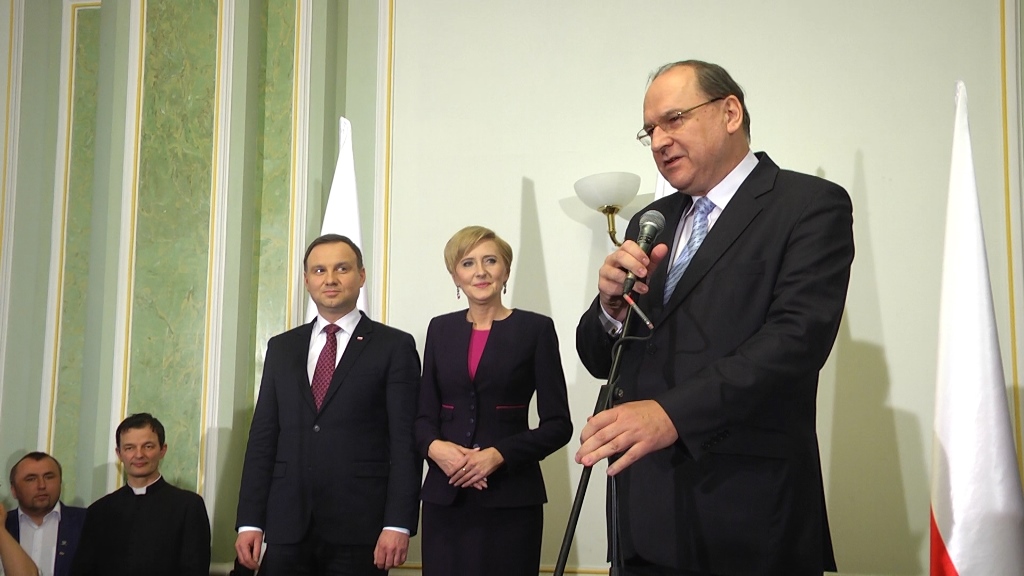 Prezydent RP Andrzej Duda spotkał się z Polakami na Ukrainie