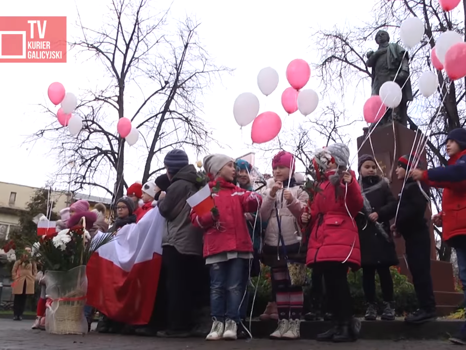 Урочистості з нагоди 99-річчя Незалежності Польщі в Івано-Франківську